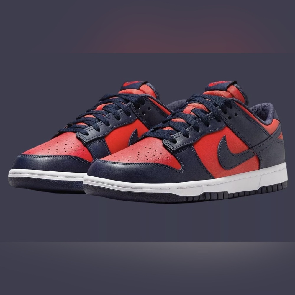 NIKE DUNK LOW RETRO UNIVERSITY RED/OBSIDIAN-WHITE SZ 8.5